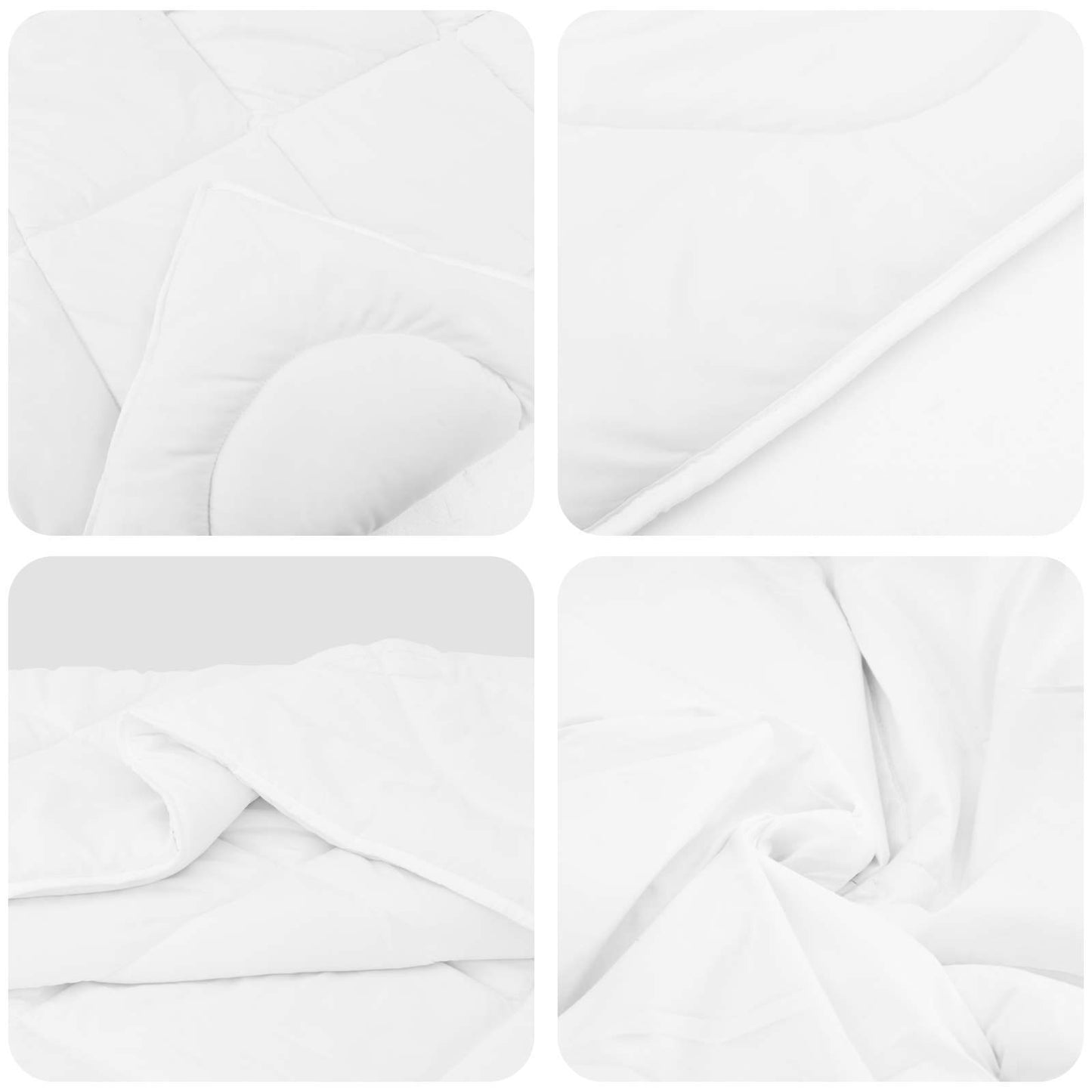 Vinter dyne med pude 3 pcs Hvid Microfiber