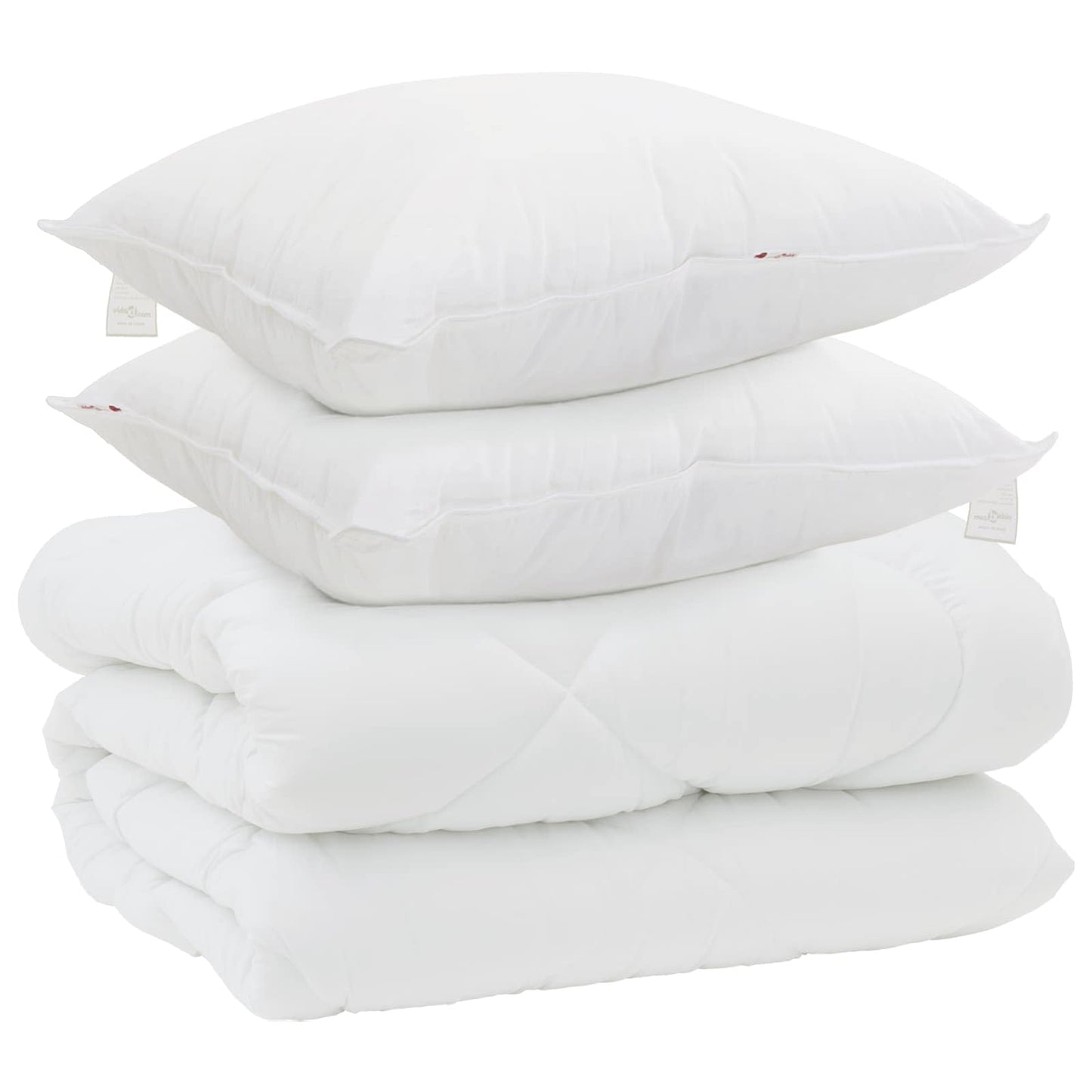 Vinter dyne med pude 3 pcs Hvid Microfiber