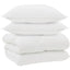 Vinter dyne med pude 3 pcs Hvid Microfiber