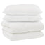 Dyne med puder med pude 3 pcs Hvid Mikrofiber og Dunfjer