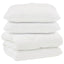 Dyne med puder med pude 3 pcs Hvid Mikrofiber og Dunfjer