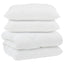 Dyne med puder med pude 3 pcs Hvid Mikrofiber og Dunfjer