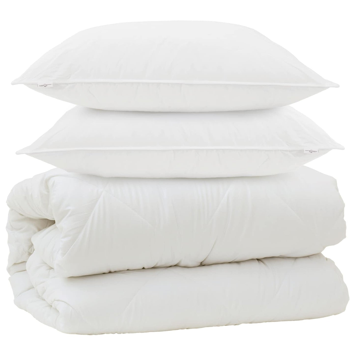 Dyne med puder med pude 3 pcs Hvid Microfiber