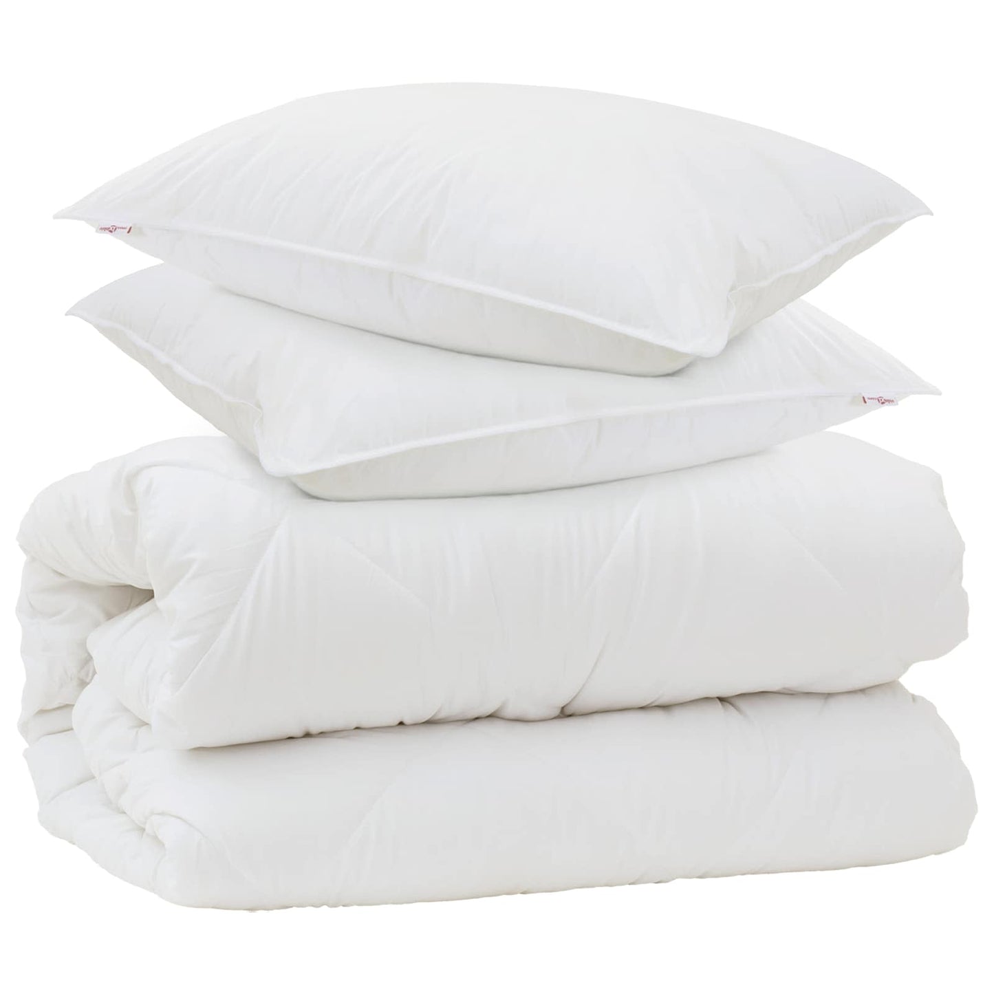 Dyne med puder med pude 3 pcs Hvid Microfiber