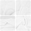Dyne med puder med pude 3 pcs Hvid Microfiber