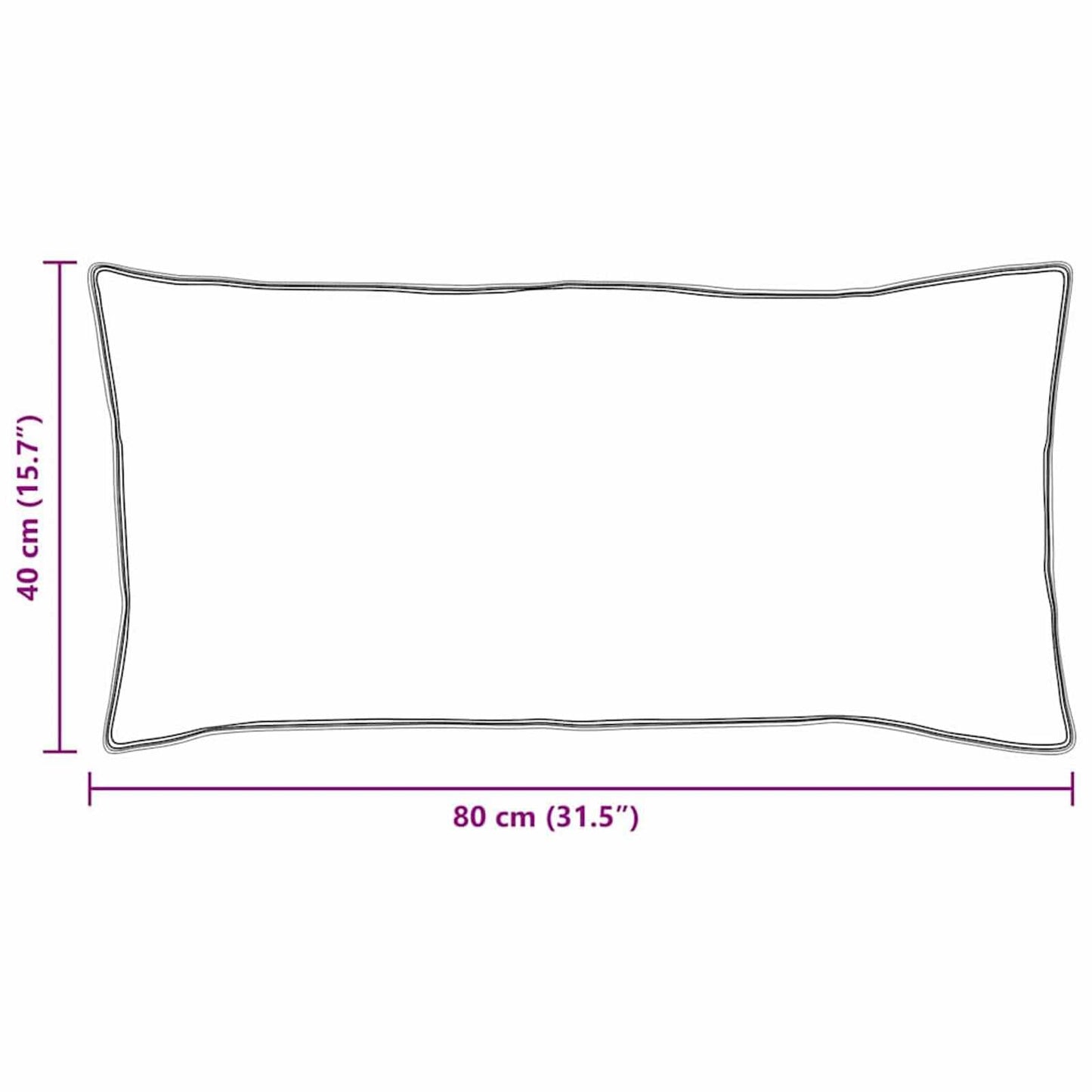 Dyne med puder med pude 3 pcs Hvid Microfiber