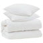 Dyne med puder med pude 3 pcs Hvid Microfiber