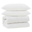 Dyne med puder med pude 3 pcs Hvid Microfiber