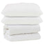 Dyne med pude 3 pcs Hvid Mikrofiber