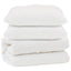Dyne med pude 3 pcs Hvid Mikrofiber