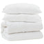 Dyne med pude 3 pcs Hvid Mikrofiber