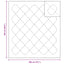 Dyne med pude 3 pcs Hvid Mikrofiber
