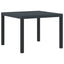 Havemøbel Bord Antracit 100 x 100 x 73 cm polyrattan