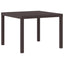 Havemøbel Bord Brun 100 x 100 x 73 cm polyrattan