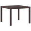 Havemøbel Bord Brun 100 x 100 x 73 cm polyrattan