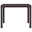 Havemøbel Bord Brun 100 x 100 x 73 cm polyrattan