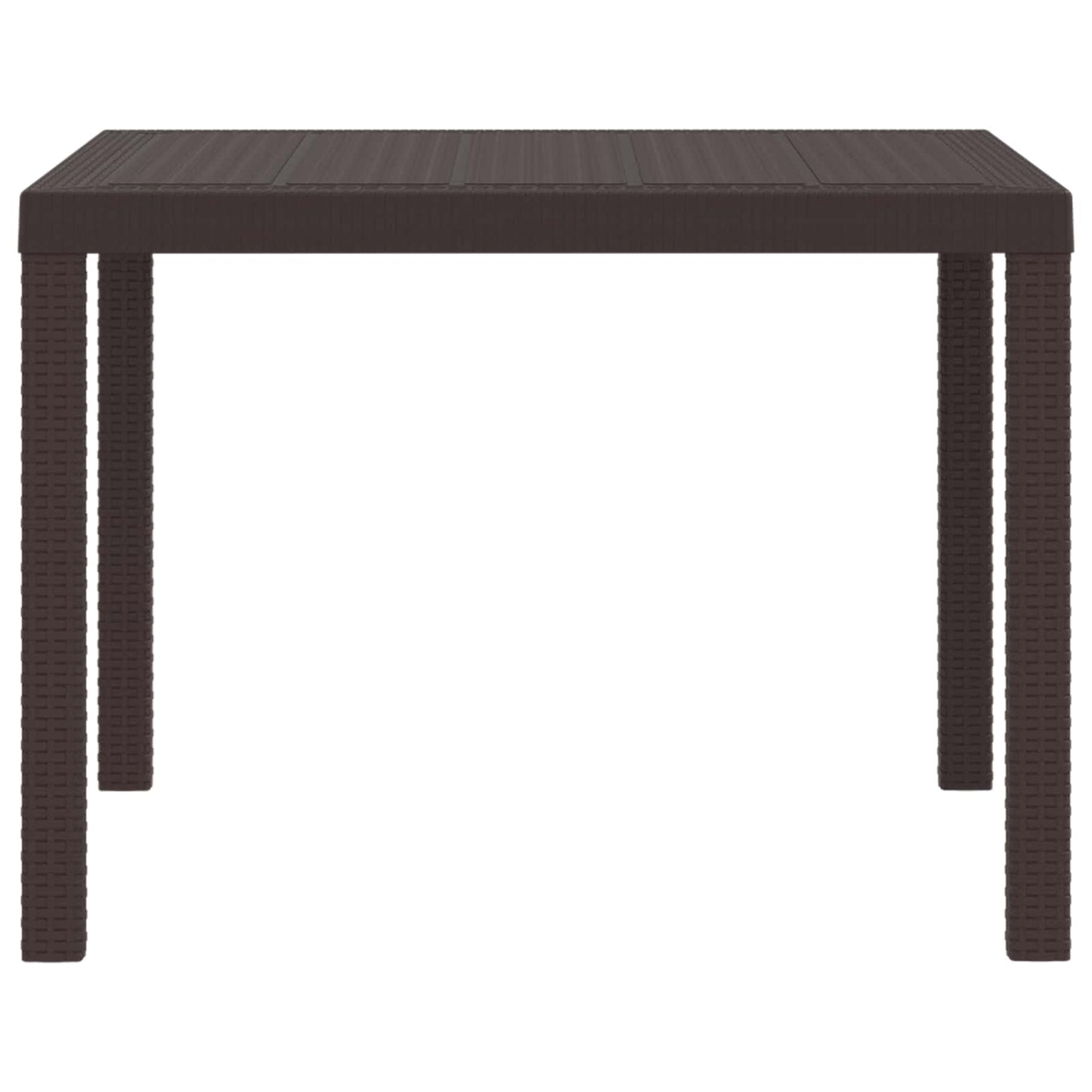 Havemøbel Bord Brun 100 x 100 x 73 cm polyrattan