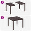 Havemøbel Bord Brun 100 x 100 x 73 cm polyrattan