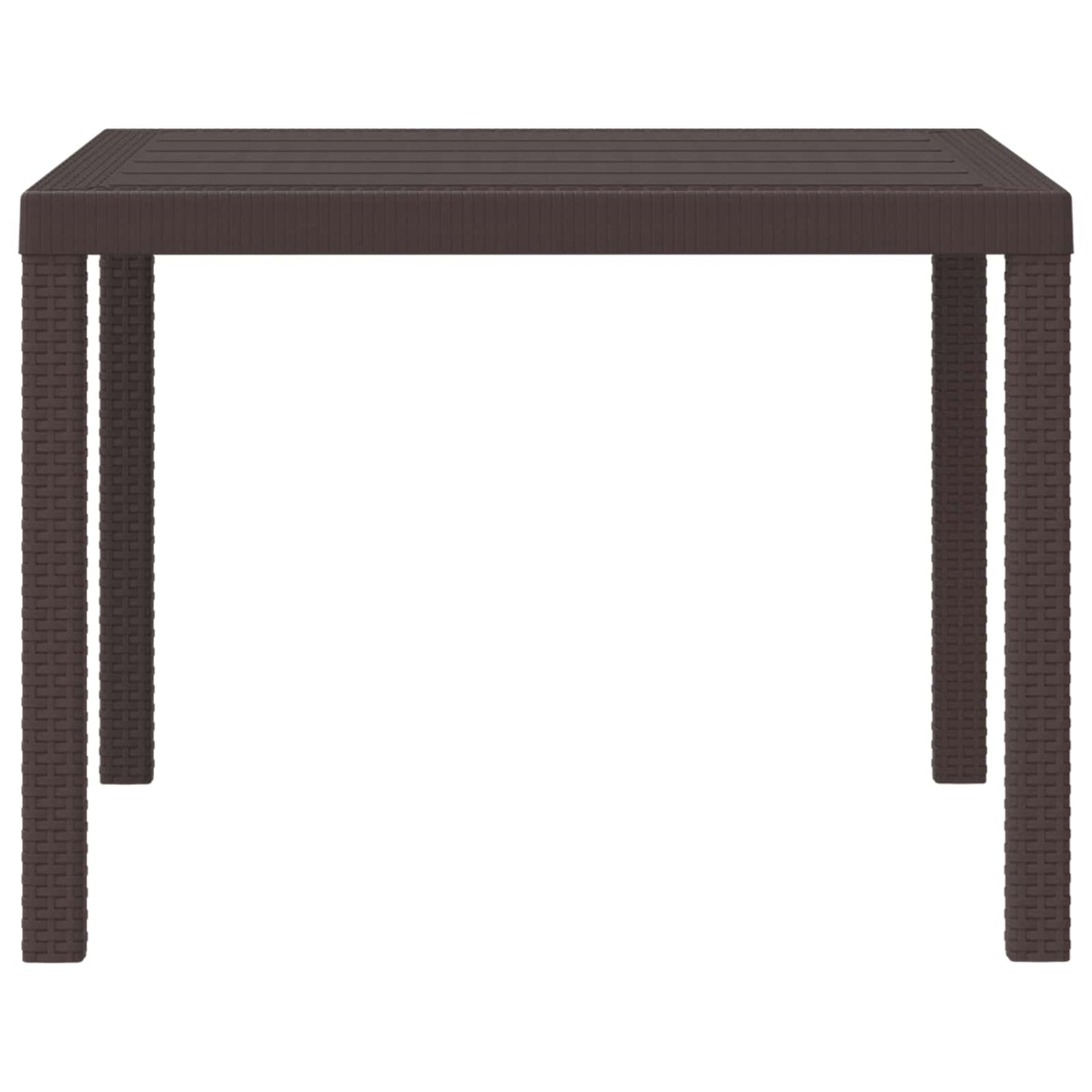 Havemøbel Bord Brun 100 x 100 x 73 cm polyrattan