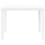 Havemøbel Bord Hvid 100 x 100 x 73 cm polyrattan