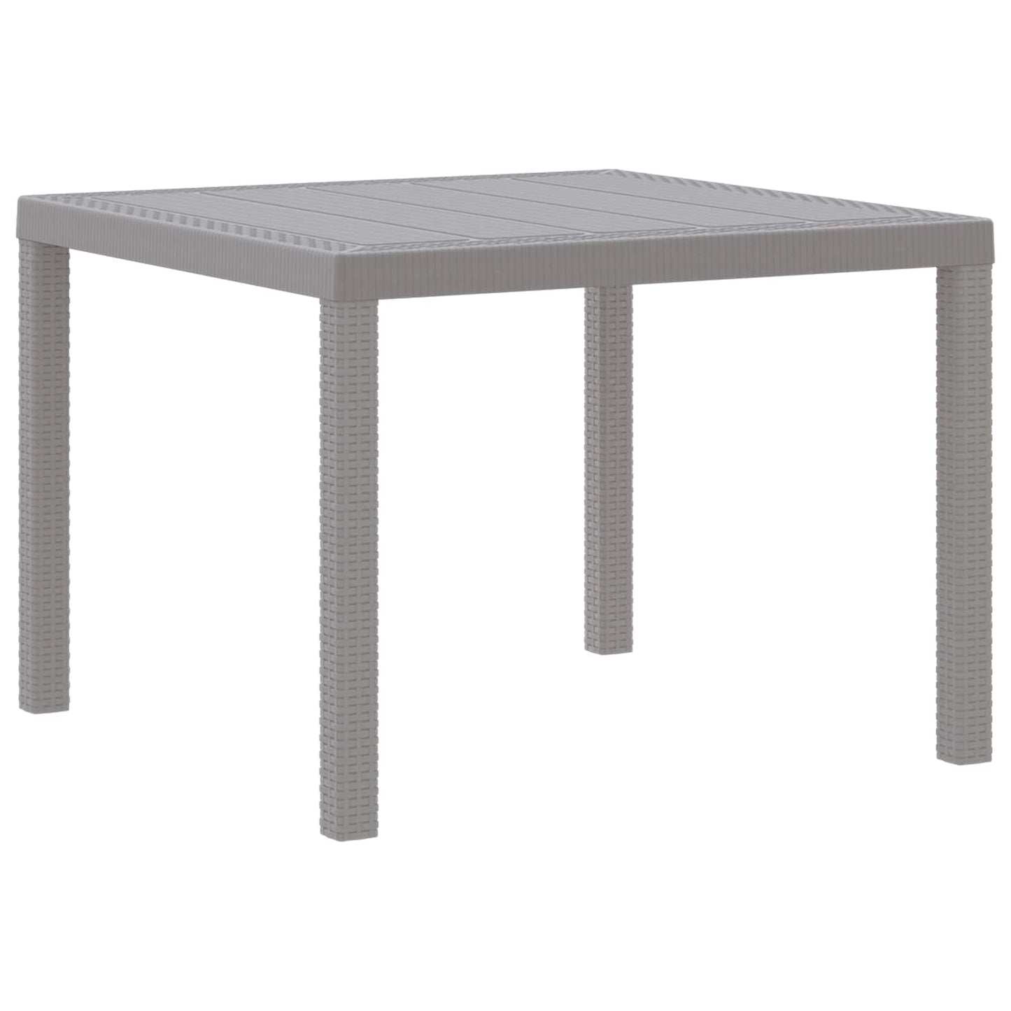 Havemøbel Bord Lysegrå 100 x 100 x 73 cm polyrattan