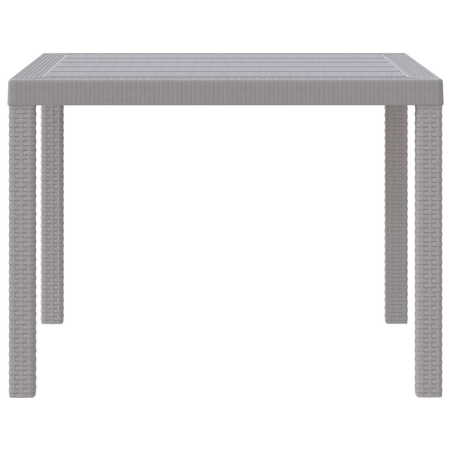 Havemøbel Bord Lysegrå 100 x 100 x 73 cm polyrattan