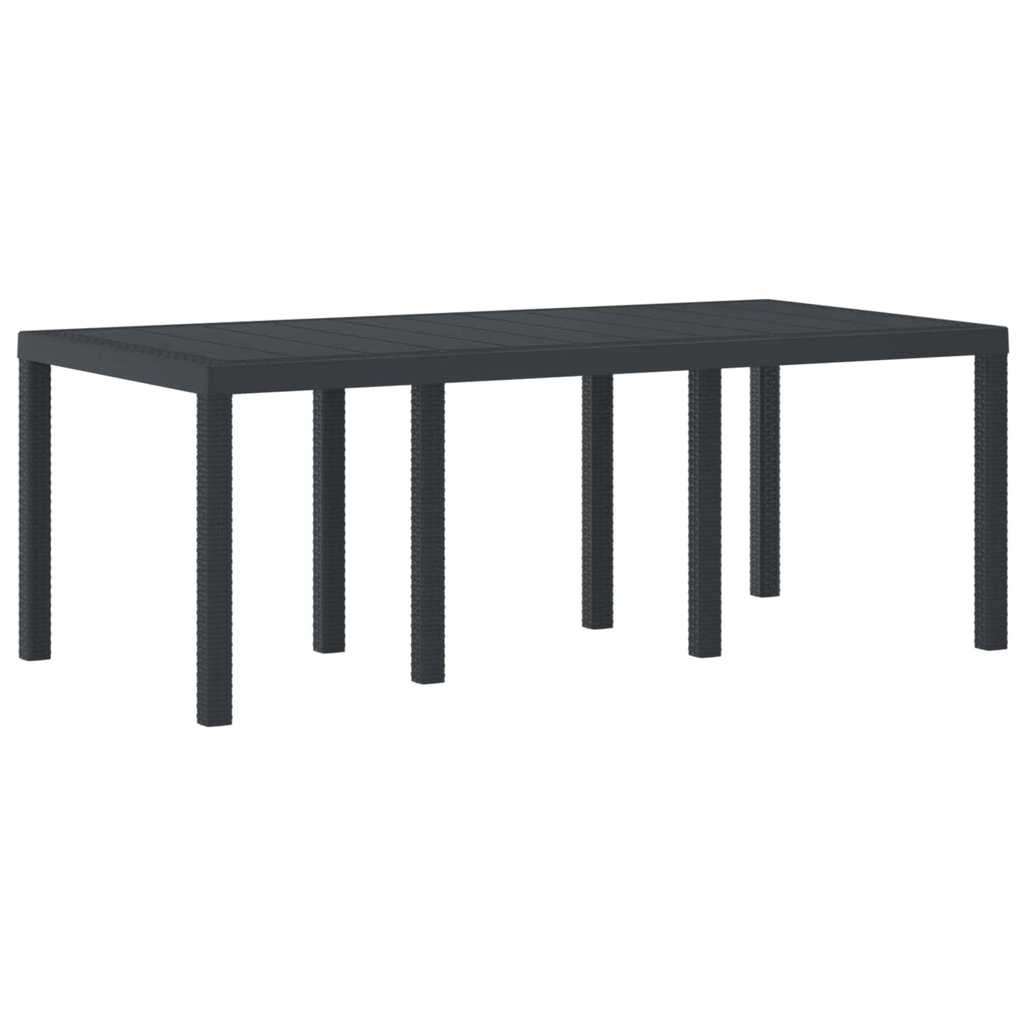 Havemøbel Bord Antracit 200 x 100 x 73 cm polyrattan