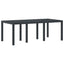 Havemøbel Bord Antracit 200 x 100 x 73 cm polyrattan