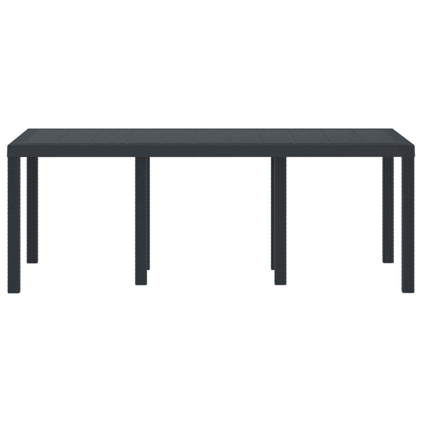Havemøbel Bord Antracit 200 x 100 x 73 cm polyrattan