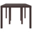 Havemøbel Bord Brun 200 x 100 x 73 cm polyrattan