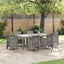 Havemøbel Bord Lysegrå 200 x 100 x 73 cm polyrattan