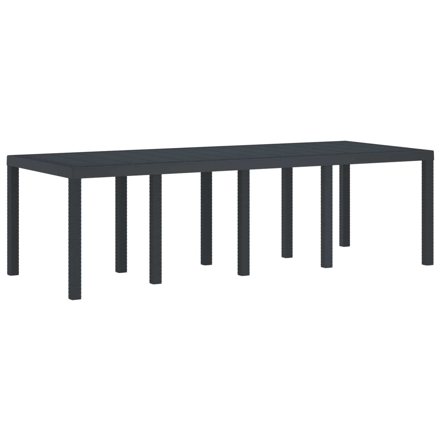Havemøbel Bord Antracit 250 x 100 x 73 cm polyrattan