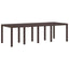 Havemøbel Bord Brun 250 x 100 x 73 cm polyrattan