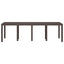Havemøbel Bord Brun 250 x 100 x 73 cm polyrattan