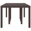 Havemøbel Bord Brun 250 x 100 x 73 cm polyrattan