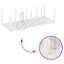 Havemøbel Bord Hvid 250 x 100 x 73 cm polyrattan