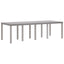 Havemøbel Bord Lysegrå 250 x 100 x 73 cm polyrattan