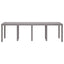 Havemøbel Bord Lysegrå 250 x 100 x 73 cm polyrattan