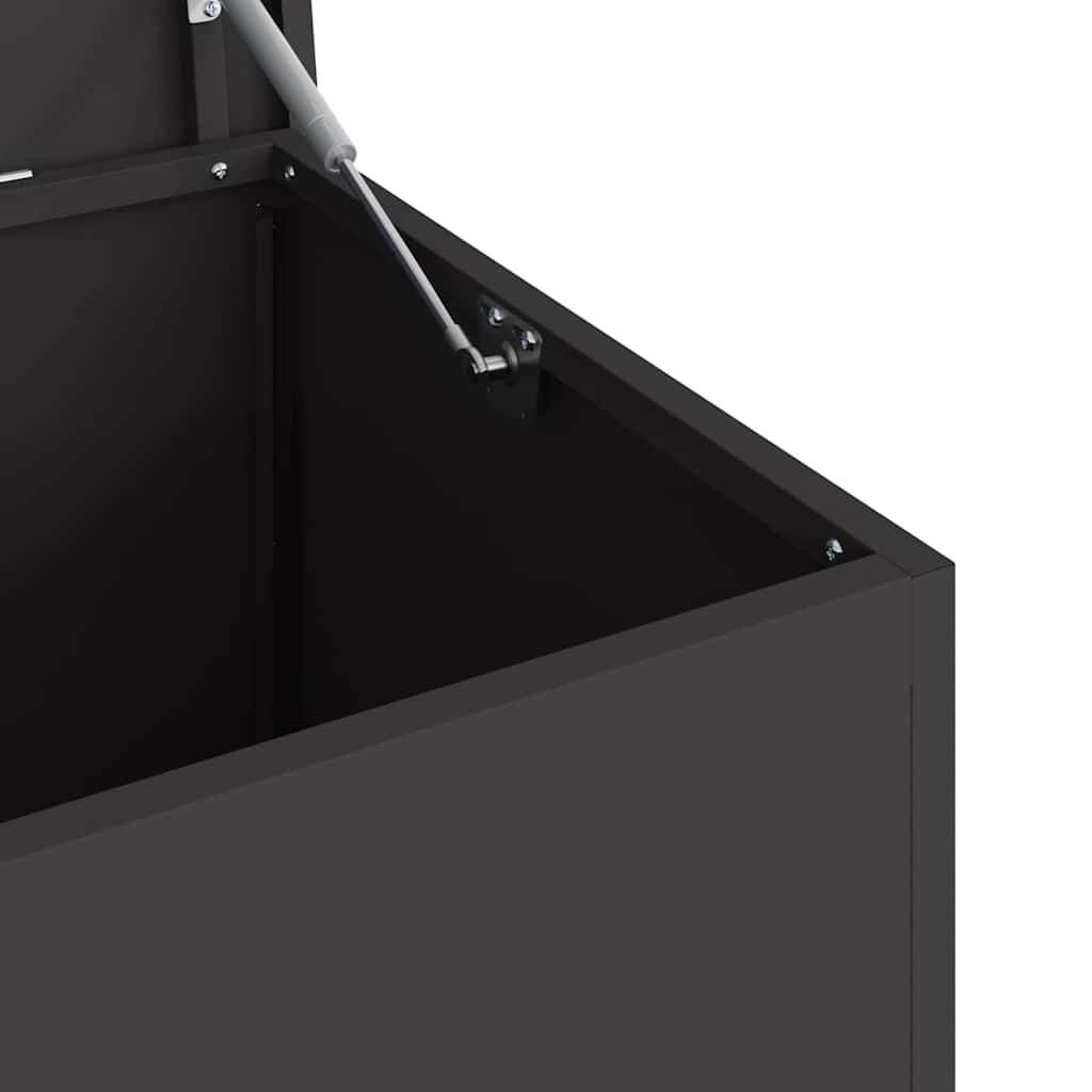 Have opbevaringspude kasse Stål 100 x 50,5 x 50 cm 220 Sort
