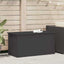 Have opbevaringspude kasse Stål 100 x 50,5 x 50 cm 220 Sort