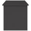 Have opbevaringspude kasse Stål 100 x 50,5 x 50 cm 220 Sort