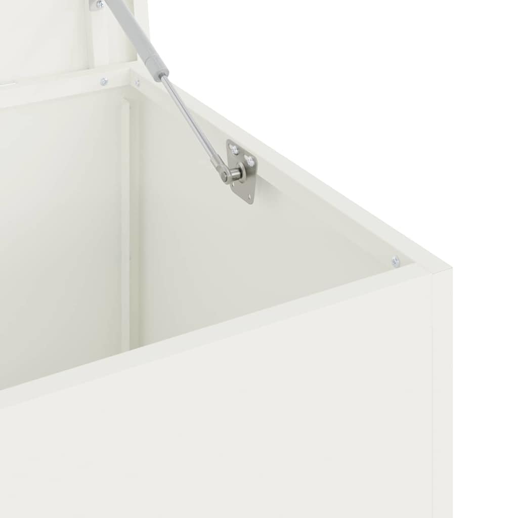 Have opbevaringspude kasse Stål 100 x 50,5 x 50 cm 220 Hvid