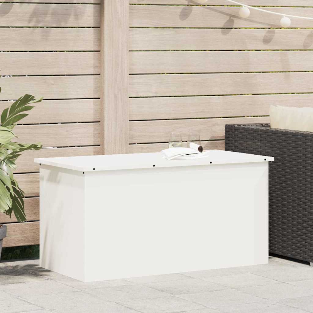 Have opbevaringspude kasse Stål 100 x 50,5 x 50 cm 220 Hvid