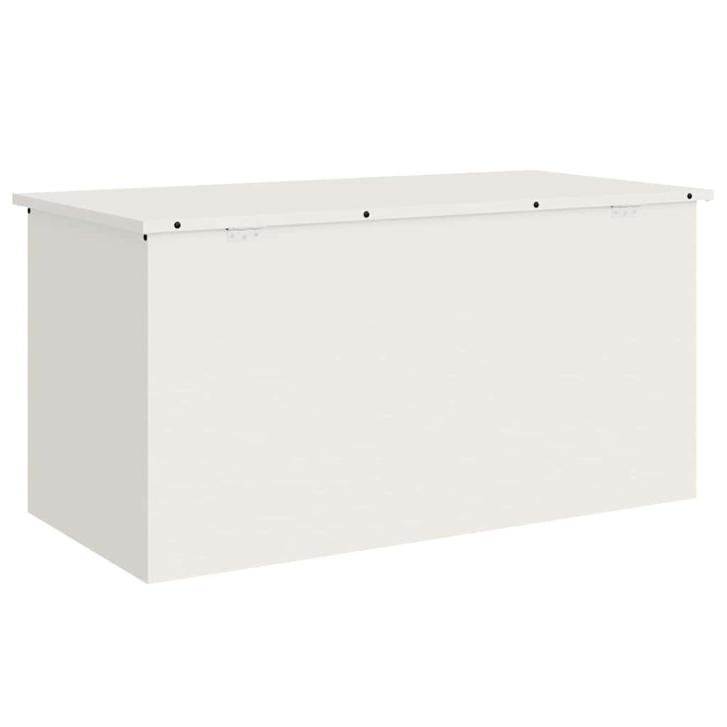 Have opbevaringspude kasse Stål 100 x 50,5 x 50 cm 220 Hvid