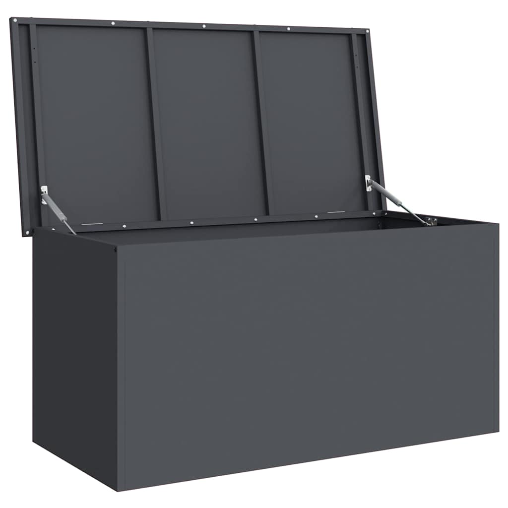 Have opbevaringspude kasse Stål 100 x 50,5 x 50 cm 220 Antracit