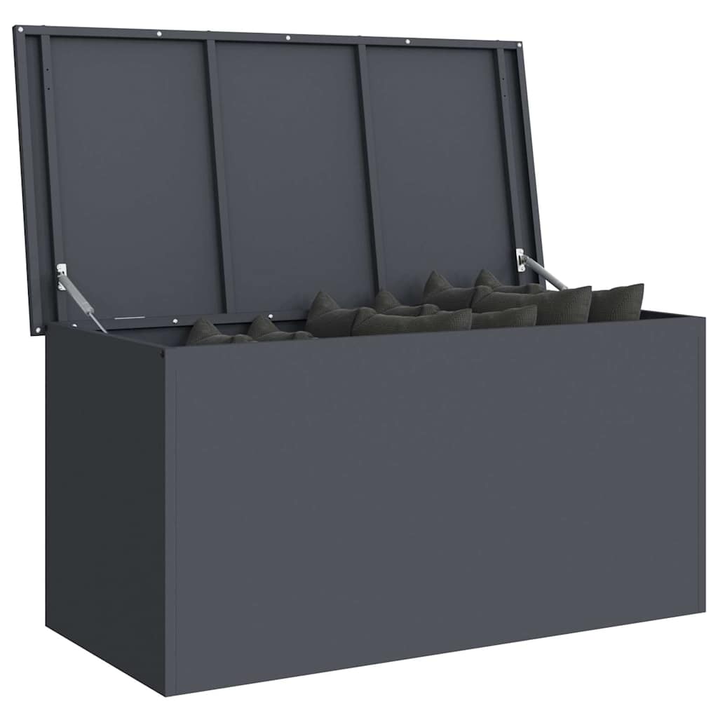 Have opbevaringspude kasse Stål 100 x 50,5 x 50 cm 220 Antracit
