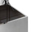 Have opbevaringspude kasse Stål 100 x 50,5 x 50 cm 220 Sølv