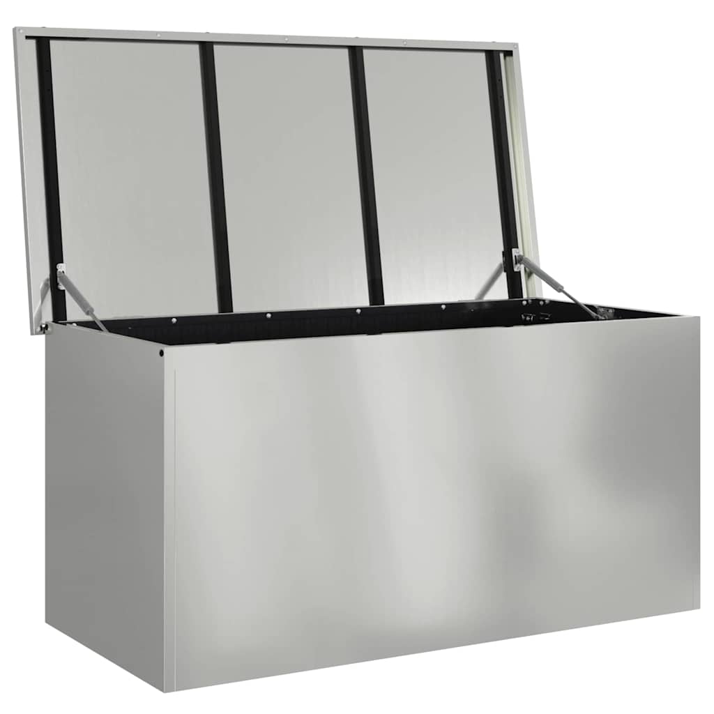 Have opbevaringspude kasse Stål 100 x 50,5 x 50 cm 220 Sølv