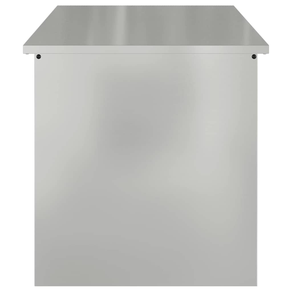 Have opbevaringspude kasse Stål 100 x 50,5 x 50 cm 220 Sølv