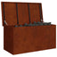 Have opbevaringspude kasse Stål 100 x 50,5 x 50 cm 220 Rusten